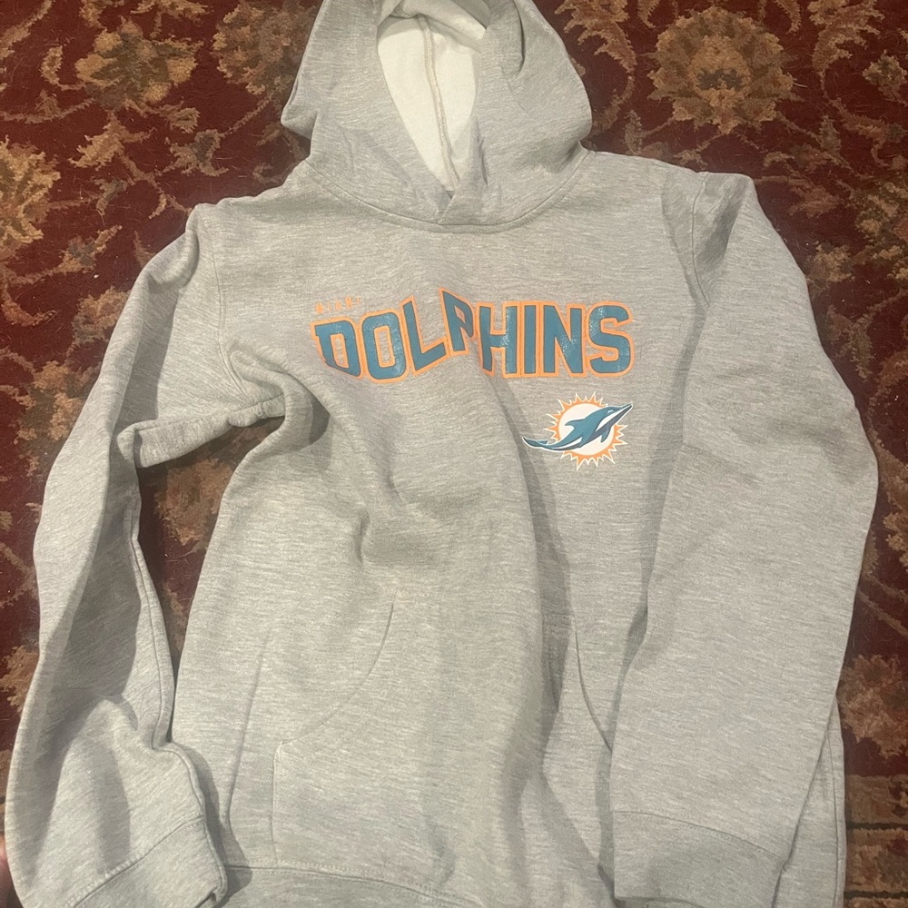 Miami Dolphins Hoodie Size Large (14/16)